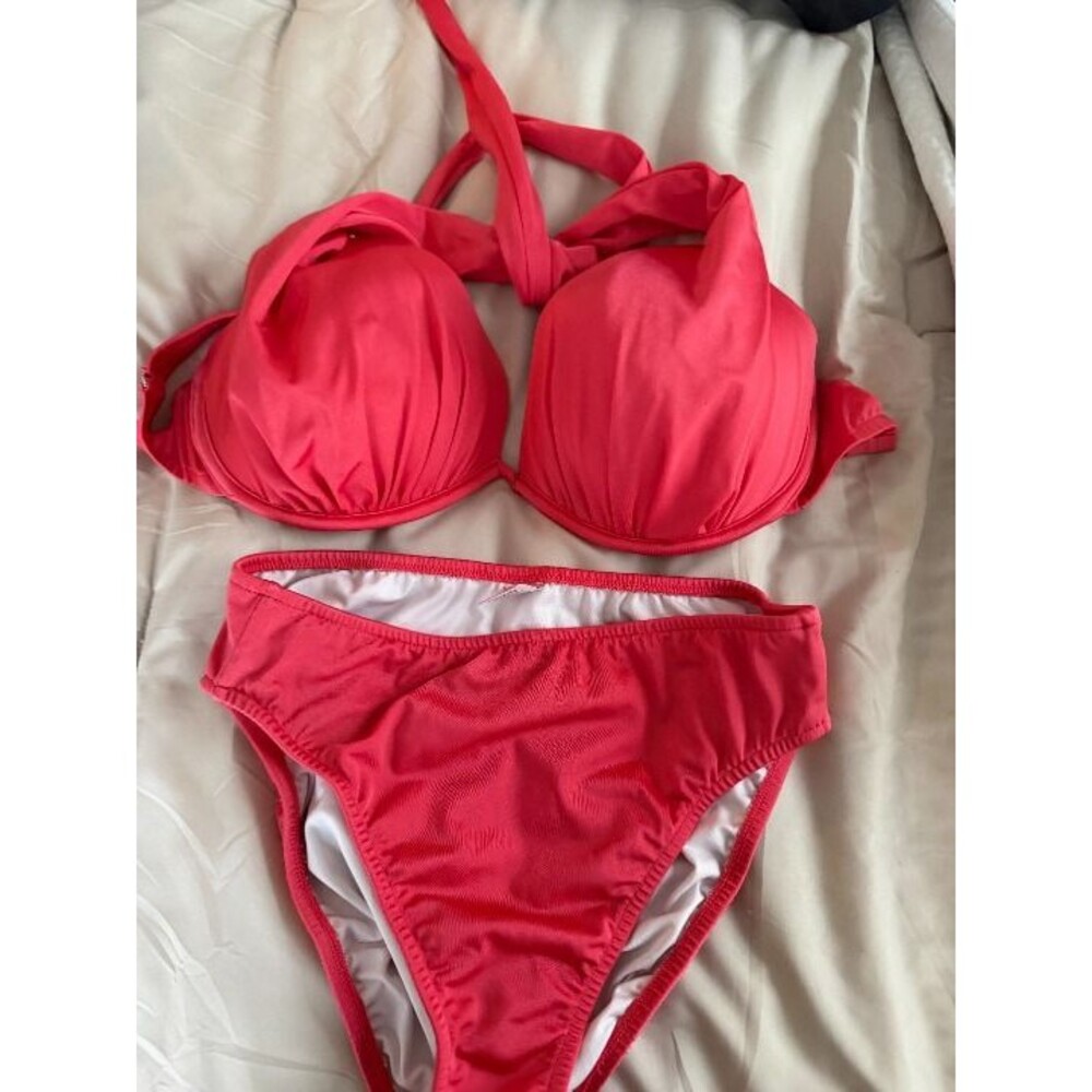 Venus Men's Pink and Red Swimsuit-one-piece